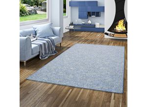 4250415989926 - - Schlingen Teppich Memory Blau Meliert - 80x240 cm