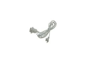 4250416312242 - E27 Lampenfassung mit Schalter Fassung 34m Kabel Schnurschalter inkl Montagering ø 40mm für Lampenschirm Papier Leuchten Stern Lampen Weiß