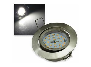 4250416321879 - LED-Einbauleuchte Flat-32 eek f 5 w 490 lm 4000 k Edelstahl - Chilitec