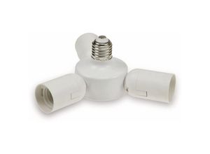 4250416323194 - E27-Fassung Triple 22237 Adapter auf 3x E27-Schraubfassungen weiß - Chilitec