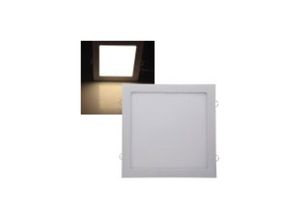 4250416326546 - LED Licht-Panel Wand Decke Einbau I Eckig 12-30 cm I 230V I 6-24W I inkl Trafo I 12mm flach I Lichtfarbe wählbar (warmweiß 30 x 30cm)