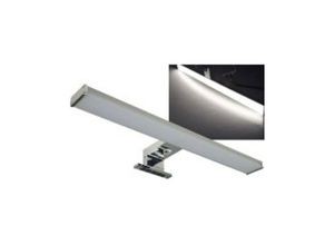 4250416327390 - Led Spiegelleuchte Badezimmer Lampe Spiegel Bad Leuchte 40cm 8Watt 640 Lumen IP44 Spiegelschrank Wand- und Aufbaumontage Beleuchtung Alu-Optik