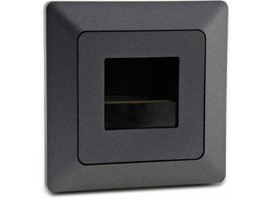 4250416331328 - MILOS LED-Einbauleuchte COB Anthrazit 80x80mm 3000k warmweiß 55Lumen