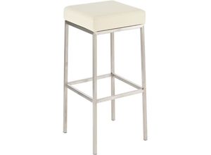 4250420206001 - - Barhocker Montreal 80 Kunstleder edelstahl creme