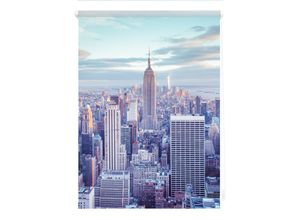 4250434114941 - Lichtblick Rollo Klemmfix ohne Bohren blickdicht New York - Blau 90 x 150 cm (B x L)