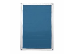 4250434117447 - Lichtblick Dachfenster Sonnenschutz Thermofix ohne Bohren - Blau 36 cm x 715 cm (B x L) für C04