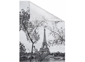 4250434128870 - Fensterfolie ORIGINAL Paris Fensterfolien Gr B L 100 cm x 180 cm schwarz (schwarz weiß) Fensterdekoration selbstklebend Sichtschutz