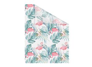 4250434137278 - Fensterfolie ORIGINAL Fensterfolie selbstklebend Sichtschutz Flamingo - Rosa Grün Fensterfolien Gr B L 100 cm x 100 cm rosa (rosa grün) Fensterdekoration