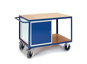 4250448501898 - Rollcart Großer Werkstattwagen mit Stahlschrank 1200x800mm