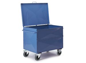 4250448503076 - Rollcart Blechkastenwagen halb geklappt mit Deckel 1190x780mm