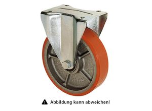 4250448508675 - Rollcart Polyurethan- Bockrolle Ø125x35mm mit 250kg Tragkraft