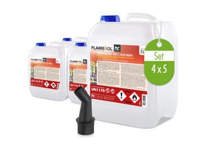 4250463102544 - Höfer Chemie Gmbh - 4x 5 l flambiol® Bioethanol 100 % Hochrein