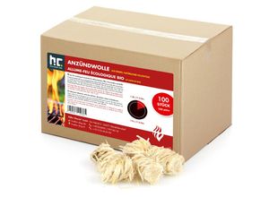 4250463126908 - Höfer Chemie Gmbh - 100 Stk flambiol® Anzündwolle für Holzöfen und Grills