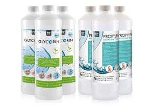 4250463128278 - Höfer Chemie Gmbh - Set 3 x 1 l Propylenglykol & 3 x 1 l Glycerin