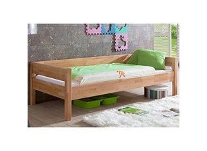 4250468504299 - Einzelbett NIK inkl Rollrost Buche massiv natur 90 x 200 cm holzfarben