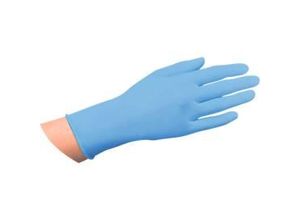 4250478406736 - Einmalhandschuhe Medi-Inn® PS Latex Blue Grip für links rechts puderfrei nicht steril lebensmittelgeeignet Größe M Naturlatex blau 100 Stück