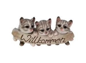 4250486135284 - Dekofigur Katzen Willkommen 15 x 25 x 8 cm