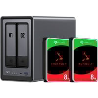 4250494930819 - DXP2800 + 2x 8 TB Seagate IronWolf HDD Bundle NAS