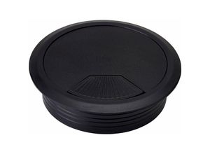 4250496654126 - So-tech - 5er Pack - Kabeldurchlass Kunststoff ø 80 mm schwarz - Farbe Schwarz