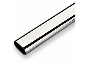 4250496672892 - So-tech - Schrankstange oval 30 x 15 mm l 1600 mm Chrom poliert inklusive Stangenlager - Color