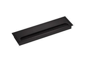 4250496684642 - So-tech - Kabeldurchlass cavo Kabeldose eckig 280 x 80 mm schwarz eloxiert - Außenmaß 280 x 80 mm