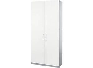 4250510835470 - Genius Flügeltürenschrank TETRIS SOLID Stahlkorpus 5 OH B 1200 mm weiß weißalu