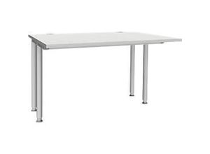 4250510840269 - Genius Schreibtisch MODENA FLEX Breite 1200 mm beidseitig verkürzt lichtgrau