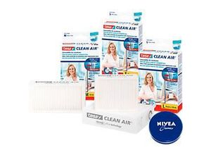 4250510884973 - Feinstaubfilter tesa® Clean Air® für Drucker Fax Kopierer Größe L + 1 x 75 ml Dose Nivea-Creme GRATIS