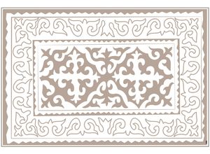 4250522214553 - MYSPOTTI Vinylteppich Buddy Aksana Teppiche statisch haftend Gr B L 136 cm x 203 cm 05 mm 1 St beige (natur weiß) Esszimmerteppiche