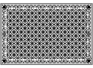 4250522226679 - MYSPOTTI Vinylteppich Buddy Lago Teppiche statisch haftend Gr B L 136 cm x 203 cm 05 mm 1 St schwarz (schwarz weiß) Esszimmerteppiche