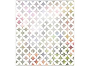 4250522227539 - MYSPOTTI Fensterfolie Look Chadi white Fensterfolien 90 x 100 cm statisch haftend Gr B L 100 cm x 90 cm weiß Fensterdekoration