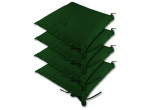 4250525306484 - 4er Set Stuhlauflage Auflage Sydney Stuhlauflage Sitzauflage Sitzkissen Gartenstuhl grün - Detex