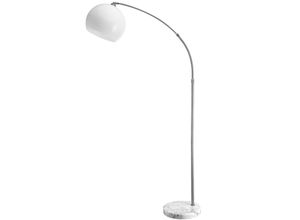 4250525348583 - Deuba Design Bogenlampe Höhenverstellbar 190-210cm Schwenkbar Marmorfuß Fußschalter Stehlampe Stehleuchte Bogen Leuchte