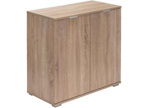 4250525360677 - - casaria® Kommode Alba Holz Modern höhenverstellbarer Einlegeboden Schlafzimmer Büro Flur Mehrzweckschrank Aktenschrank Schrank DB111 - Eiche