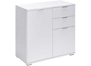 4250525360707 - - casaria® Kommode Alba Holz Modern höhenverstellbarer Einlegeboden Schlafzimmer Büro Flur Mehrzweckschrank Aktenschrank Schrank DB121 - Weiß