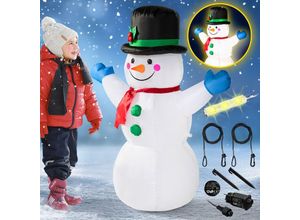 4250525369595 - MONZANA® Aufblasbarer Schneemann XL 120cm LED Beleuchtet Befestigungsmaterial IP44 Außen Witterungsbeständig Weihnachtsdeko Weihnachtsfigur Christmas 4250525369595 - MONZANA® Aufblasbarer Schneemann XL 120cm LED Beleuchtet Befestigungsmaterial IP44 Außen Witterungsbeständig Weihnachtsdeko Weihnachtsfigur Christmas