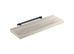 4250525371932 - Wandregal Freischwebend inkl Halterung mdf 15kg Tragkraft 38cm Stärke Wand Flur Board Regal Bücherregal Hängeregal Küchenregal 70cm Eiche - Casaria