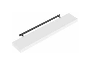 4250525372045 - Wandregal Freischwebend inkl Halterung mdf 15kg Tragkraft 38cm Stärke Wand Flur Board Regal Bücherregal Hängeregal Küchenregal 110cm weiß - Casaria