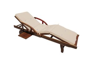 4250525381900 - Deuba Auflage Sunlounger creme