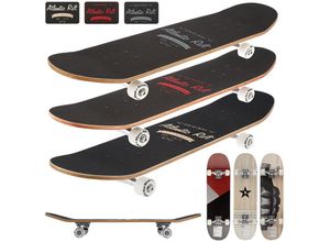 4250525391169 - Deuba® Skateboard Mordern Art Atlantic Rift Wood 80 x 21 x 12cm schwarz