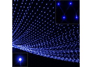 4250525391480 - Deuba® Netzlichterkette 160 LED 200 x 150cm blau