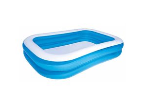 4250525392258 - Schwimmbecken - Planschbecken Family Pool 262 x 175 x 51cm blau   weiß