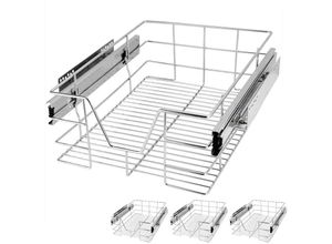 4250525396058 - Küchenschublade 30 40 50 60cm Vollauszug 25kg Belastbar Montagematerial Verchromt Küche Kleiderschrank Teleskopschublade verschiedene Sets 30cm4er 4250525396058 - Küchenschublade 30 40 50 60cm Vollauszug 25kg Belastbar Montagematerial Verchromt Küche Kleiderschrank Teleskopschublade verschiedene Sets 30cm4er