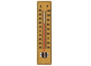 4250525397260 - Deuba® Thermometer aus Holz bis 50C 22cm