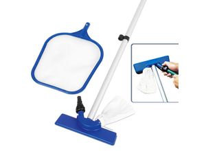 4250525398625 - Pool Reinigungsset 3-tlg Sauger Kescher Vakuumsauger Alustiel
