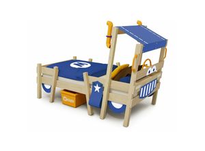 4250533939957 - Kinderbett Hausbett CrAzY Sparky Pro - Plane Holzbett 90 x 200 cm - blau - Wickey