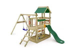 4250533947549 - Wickey Spielhaus Spielturm TurboFlyer mit Schaukel & Rutsche Kletterturm mit Sandkasten Leiter & Spiel-Zubehör - grün - 1 4250533947549 - Wickey Spielhaus Spielturm TurboFlyer mit Schaukel & Rutsche Kletterturm mit Sandkasten Leiter & Spiel-Zubehör - grün - 1