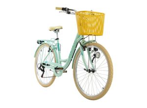 4250547528741 - KS Cycling Damenfahrrad 26 Cantaloupe mint mit Korb RH 44 cm