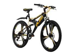 4250547531499 - KS Cycling Mountainbike Fully 26 Bliss schwarz-gelb RH 47