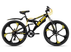 4250547531659 - KS Cycling Mountainbike Fully 26 Bliss schwarz-gelb RH 47